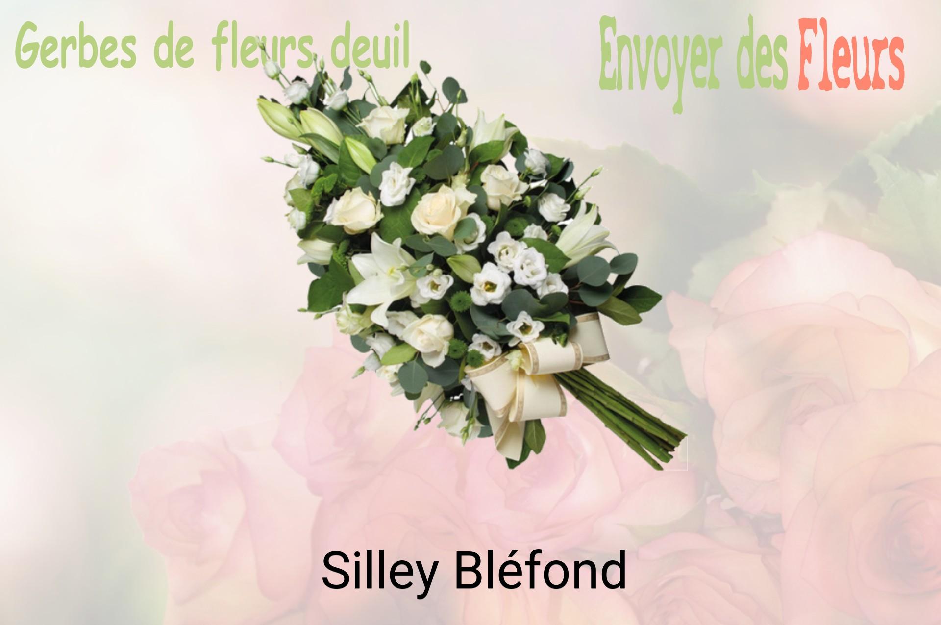 Gerbe de fleurs de deuil livrée à Silley-Bléfond